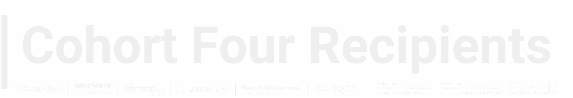 i.d.e.a. Fund Cohort One Recipients Page Header